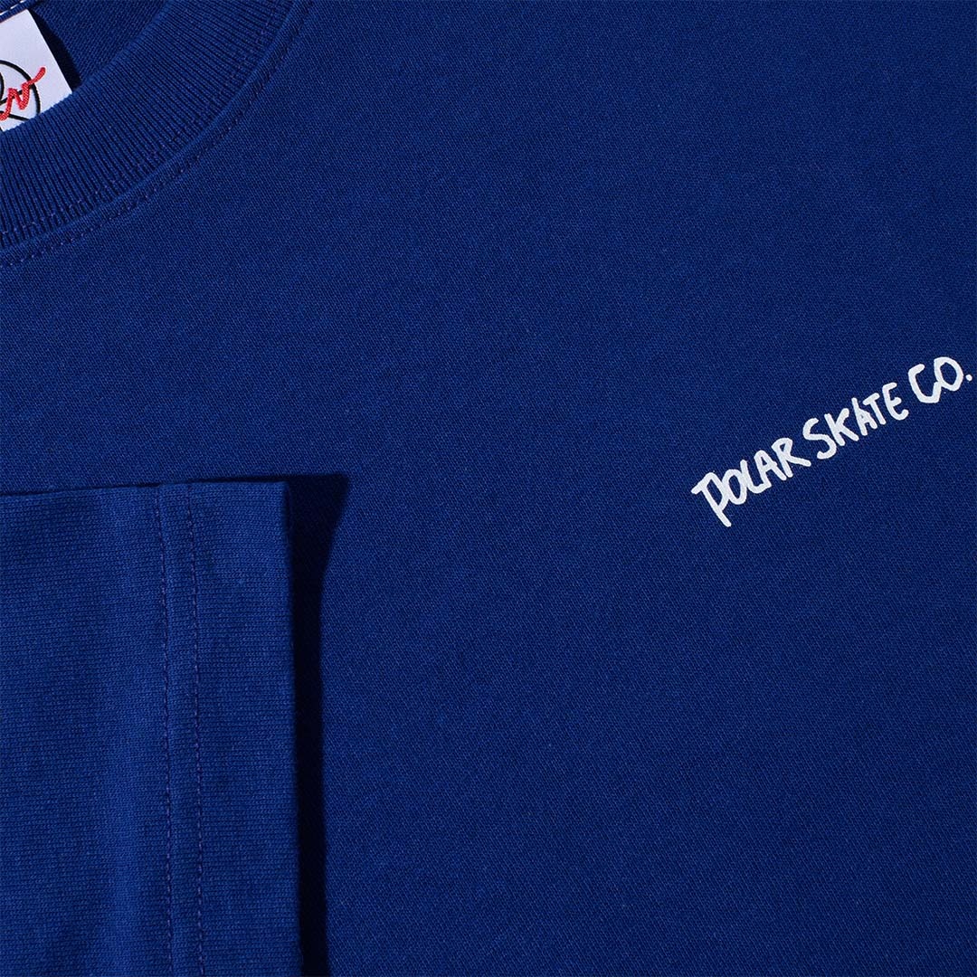 Polar Skate Co. Doodle Ultramarine/White Contrast Tee