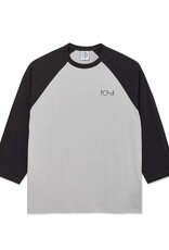 Polar Skate Co. 3/4 Sleeve Black/Silver Tee