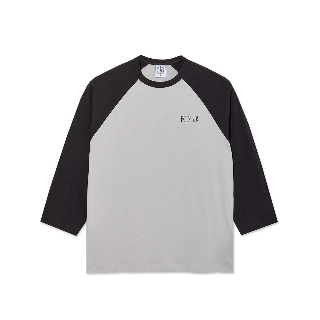 Polar Skate Co. 3/4 Sleeve Black/Silver Tee