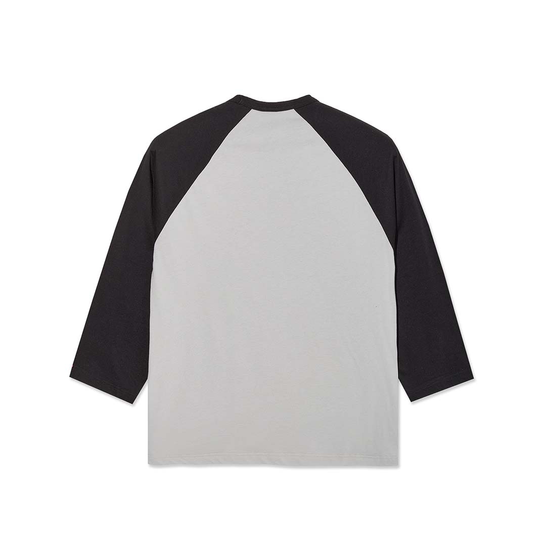 Polar Skate Co. 3/4 Sleeve Black/Silver Tee