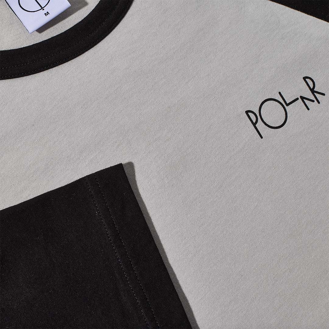 Polar Skate Co. 3/4 Sleeve Black/Silver Tee