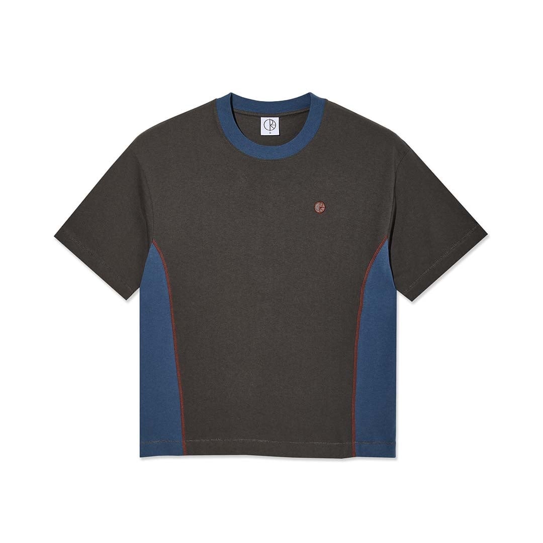 Polar Skate Co. Surf Panel Dirty Black/Grey Blue Tee