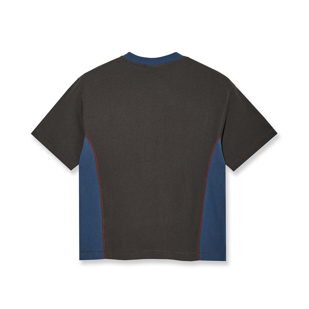 Polar Skate Co. Surf Panel Dirty Black/Grey Blue Tee