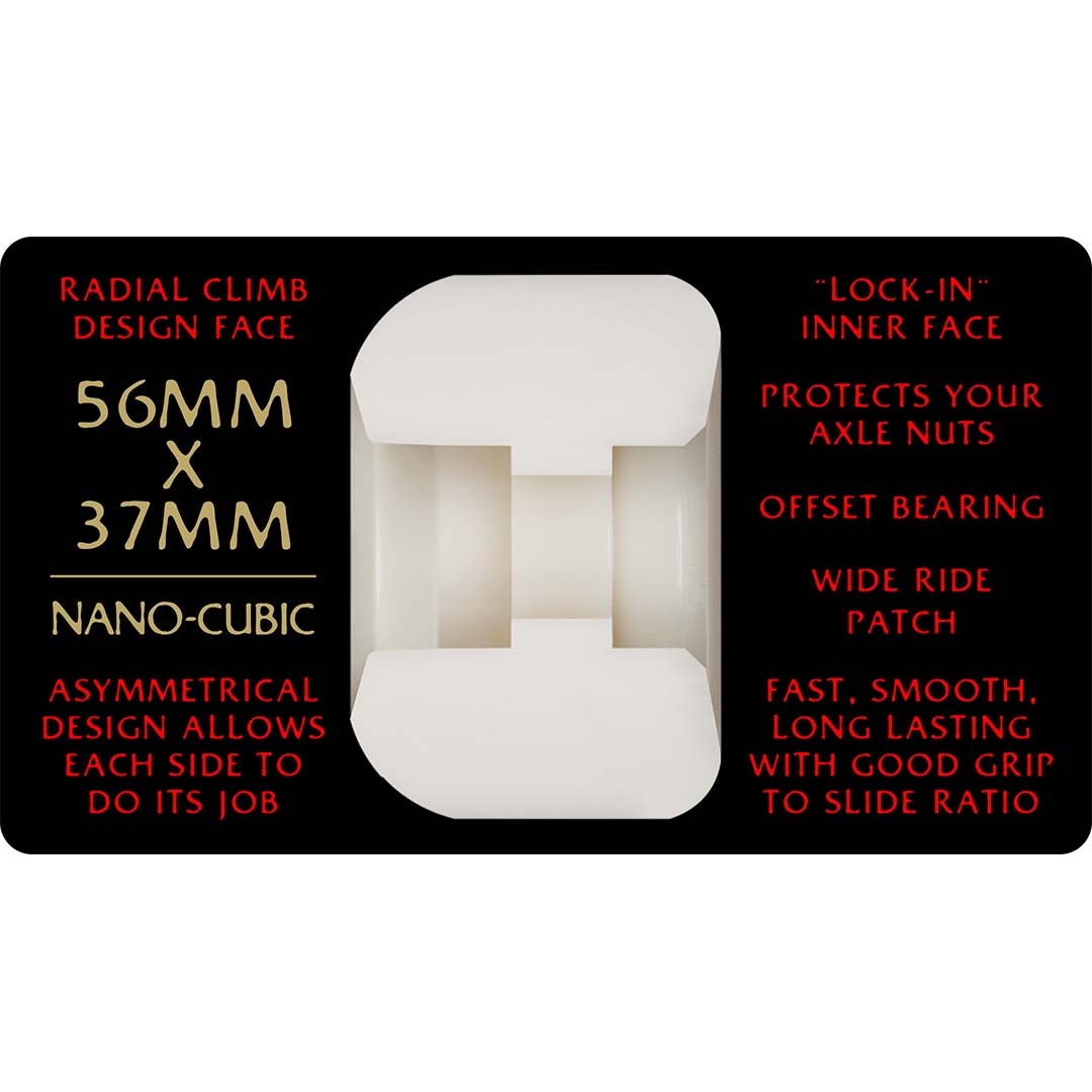 Powell Peralta Dragon Formula Nano Cubic 93A - Asymmetrical Shape 56mm