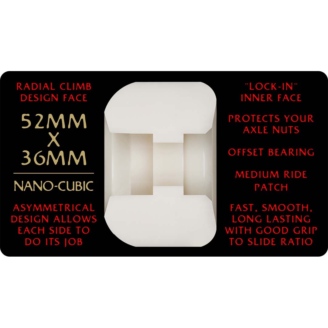 Powell Peralta Dragon Formula Nano Cubic 93A - Asymmetrical Shape 52mm