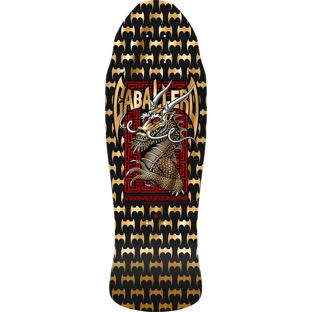 Powell Peralta Steve Caballero Street Reissue Black/Gold Foil 9.625" X 29.75"