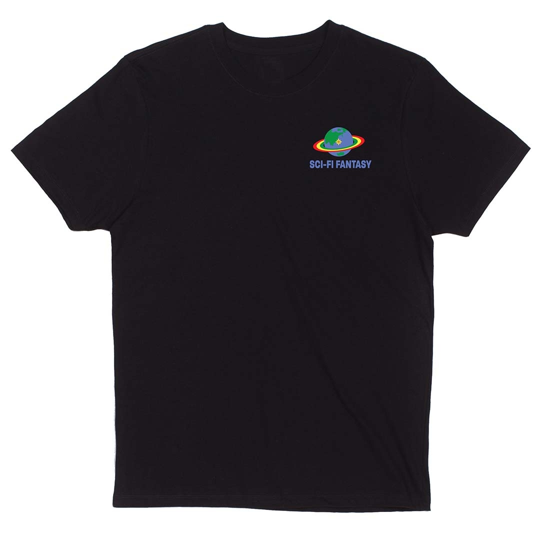 Sci-Fi Fantasy Zen Meditation Tee Black