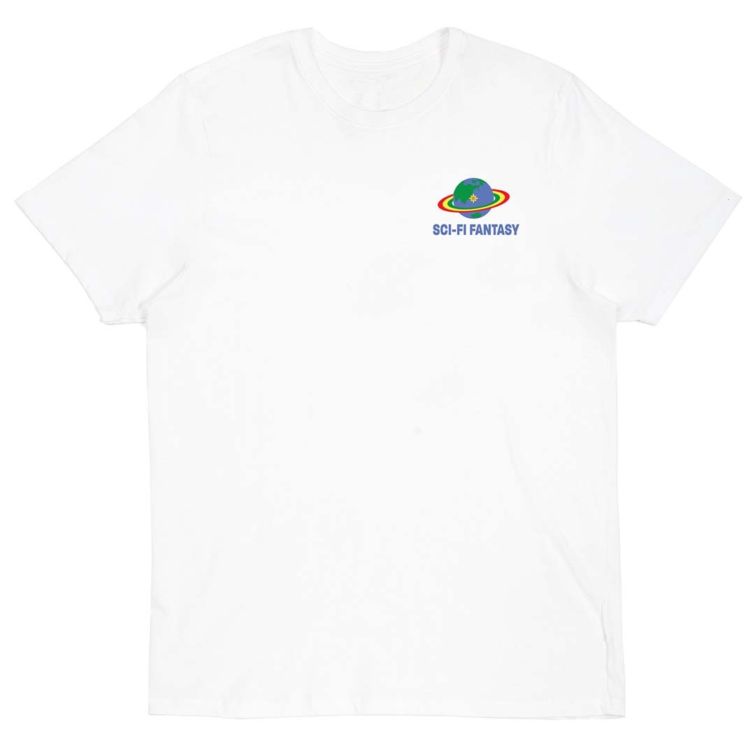 Sci-Fi Fantasy Zen Meditation Tee White