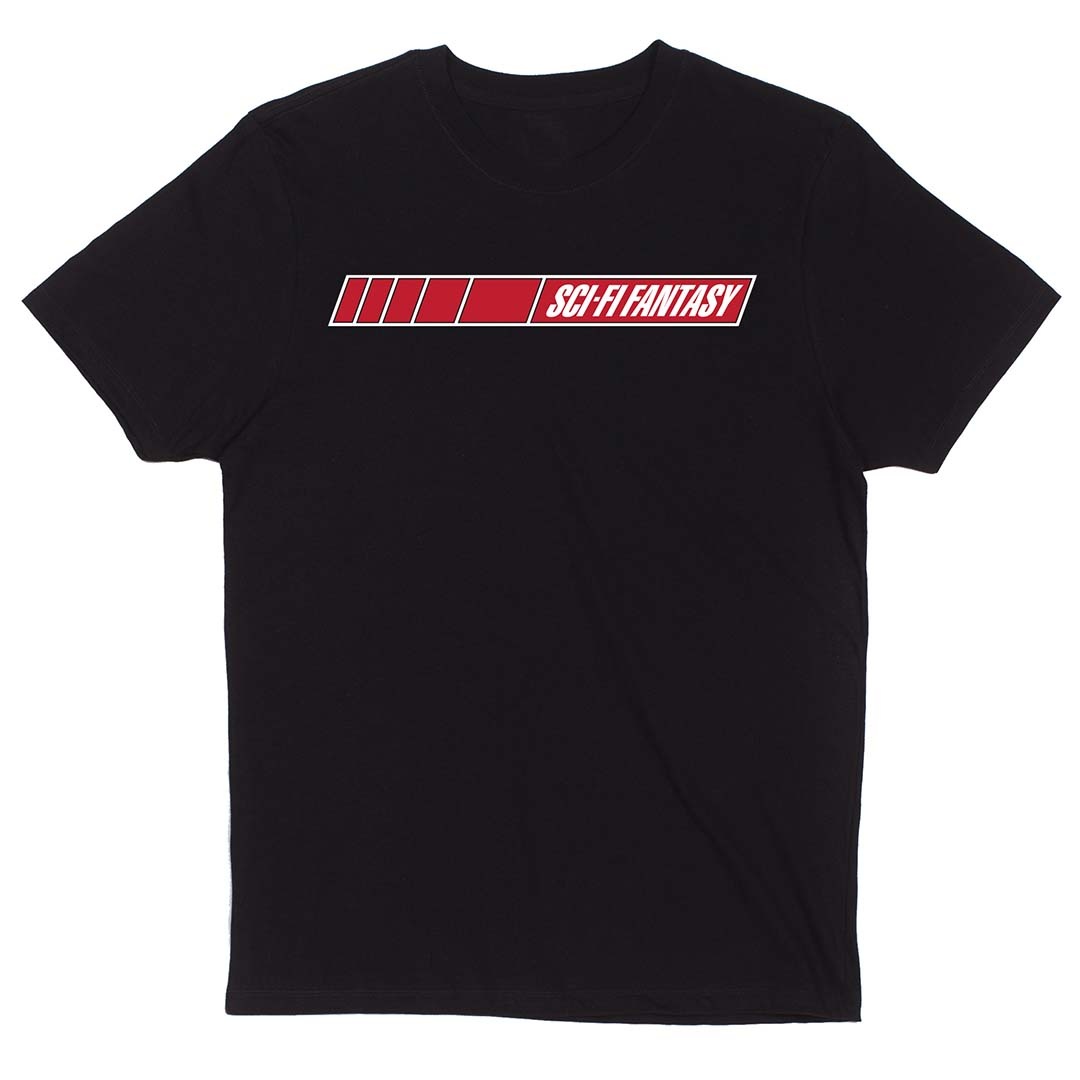 Sci-Fi Fantasy Quick Stripe Tee Black