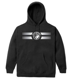 Sci-Fi Fantasy Yin Yang Hooded Fleece Black