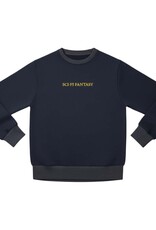 Sci-Fi Fantasy Logo Crewneck Fleece Navy