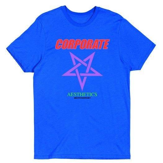 Sci-Fi Fantasy Corporate Aesthetics Tee Royal