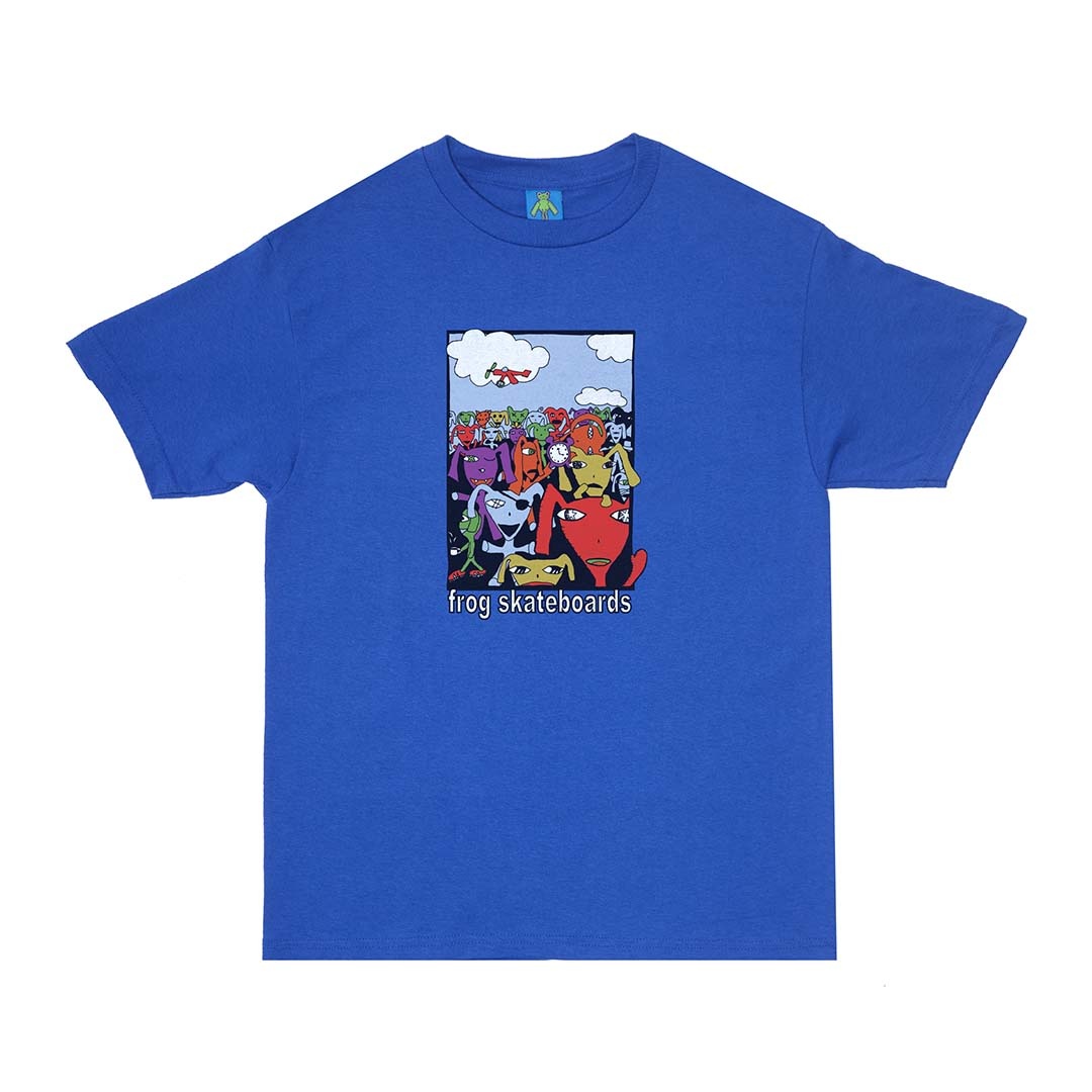 Frog Skateboards Party Monster Tee Royal Blue