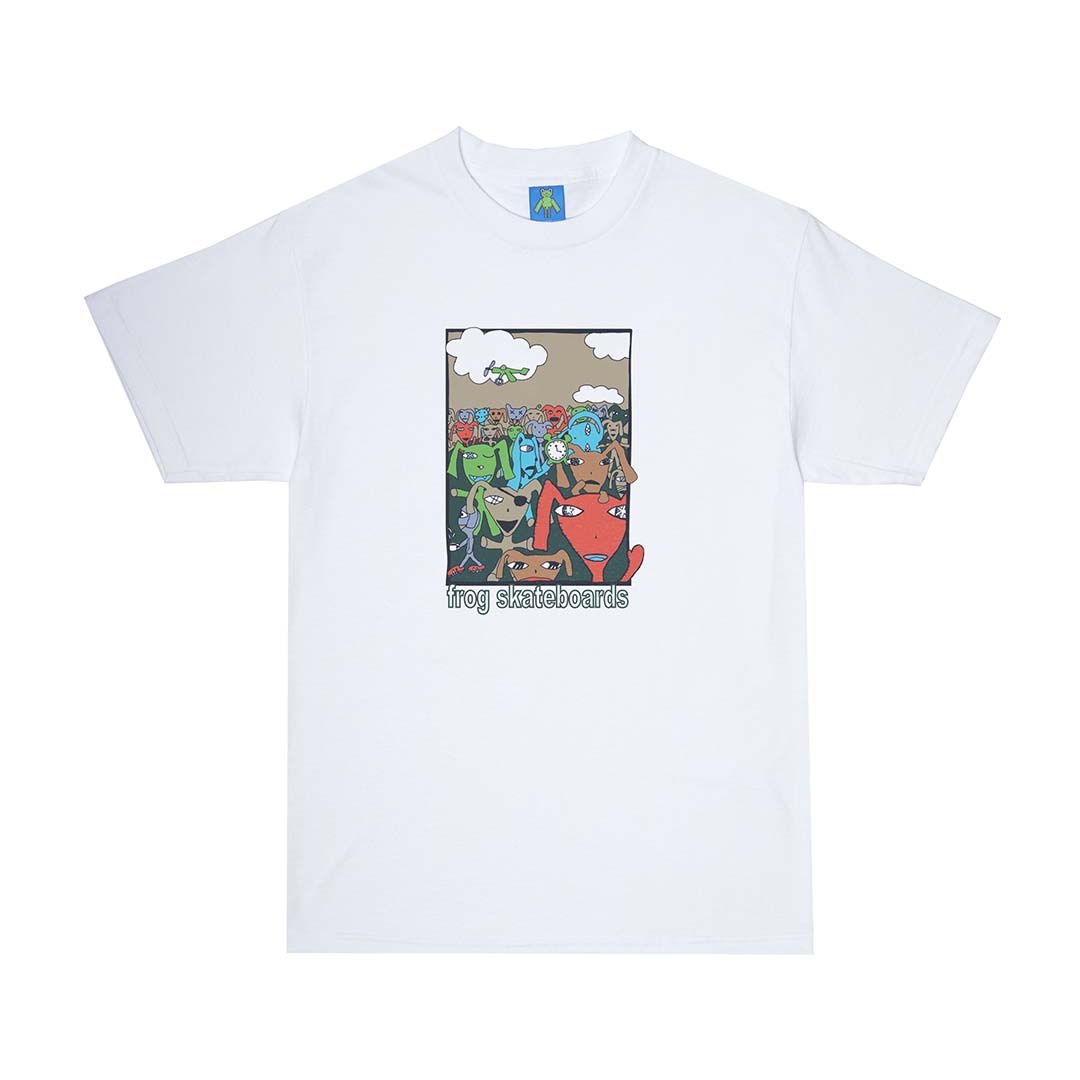 Frog Skateboards Party Monster Tee White