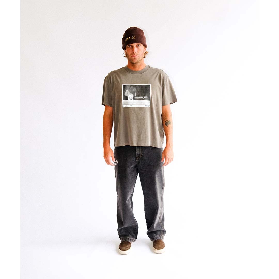 FORMER Ignite Boxy T-Shirt Brown