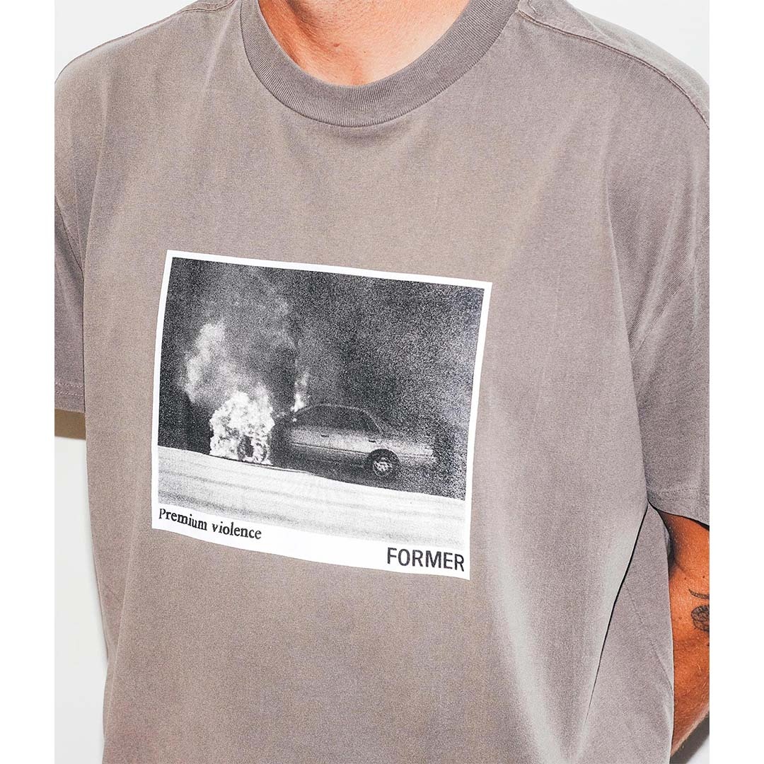 FORMER Ignite Boxy T-Shirt Brown
