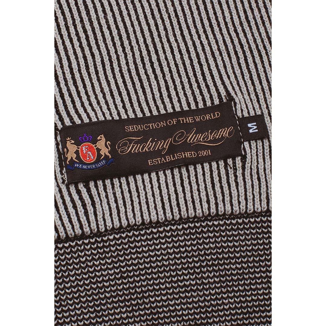 Fucking Awesome Reversible Knitted Sweater Grey