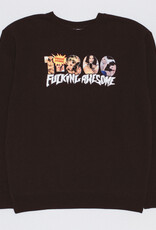 Fucking Awesome Toll Free Crewneck Black