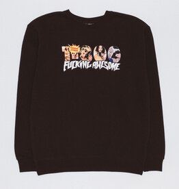 Fucking Awesome Toll Free Crewneck Black