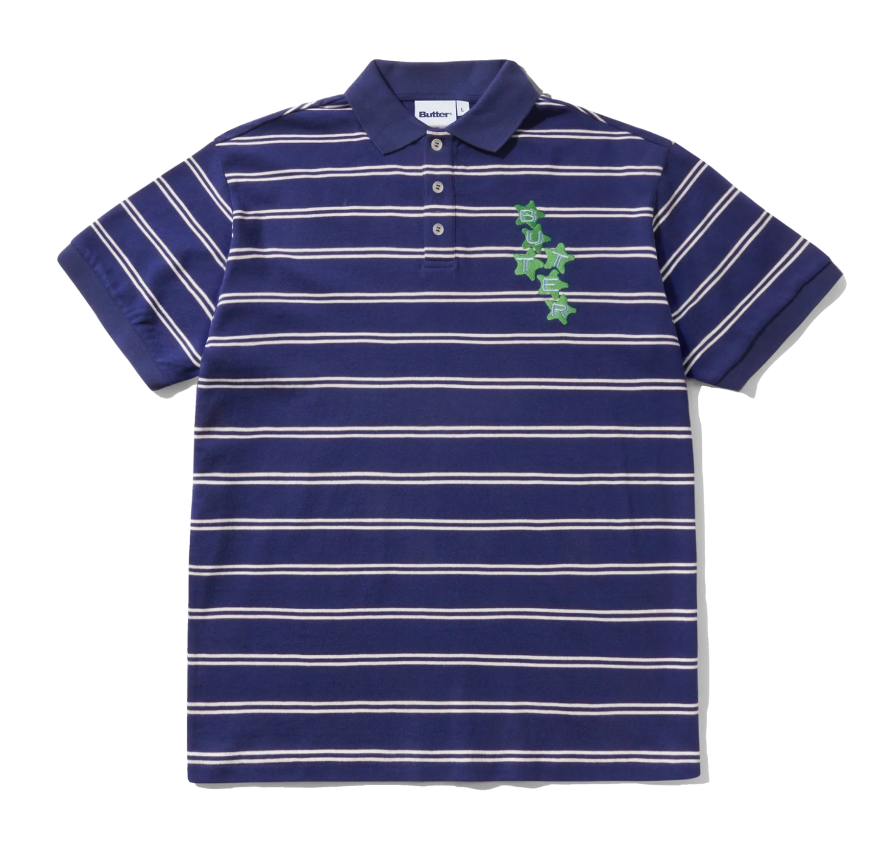 Butter Brand Stars Polo S/S Shirt Navy