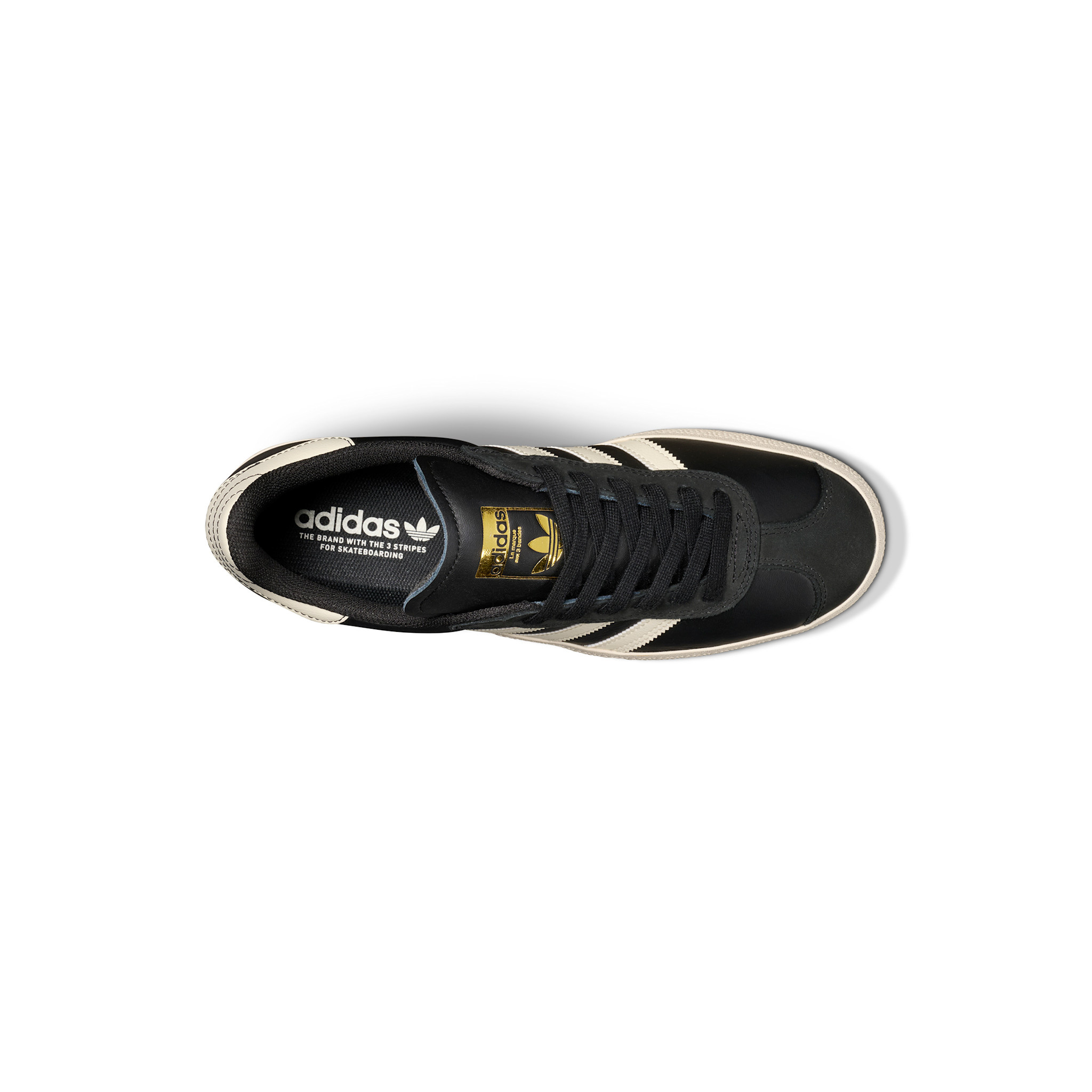 Adidas Gazelle ADV Core Black/Cream White/ Gold Metallic