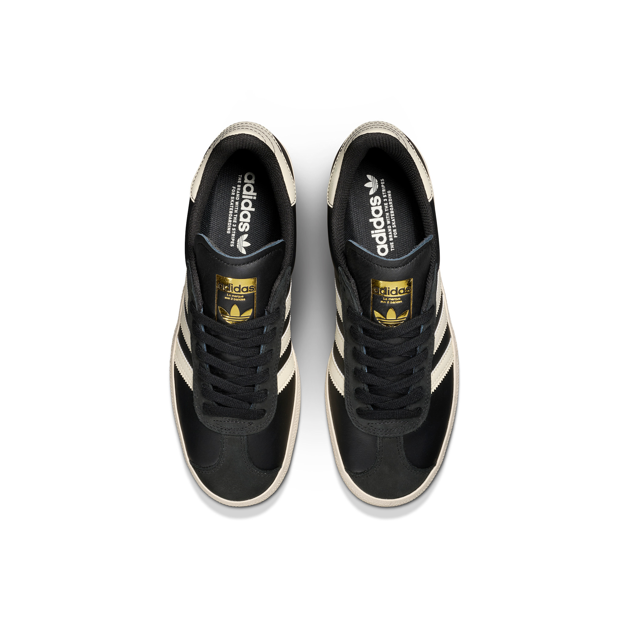 Adidas Gazelle ADV Core Black/Cream White/ Gold Metallic