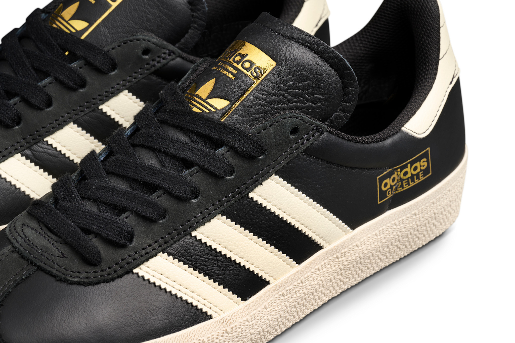 Adidas Gazelle ADV Core Black/Cream White/ Gold Metallic