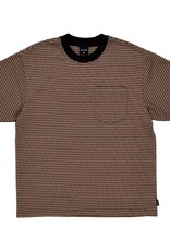 Quasi Skateboards ISO Striped Pocket Tee Brown