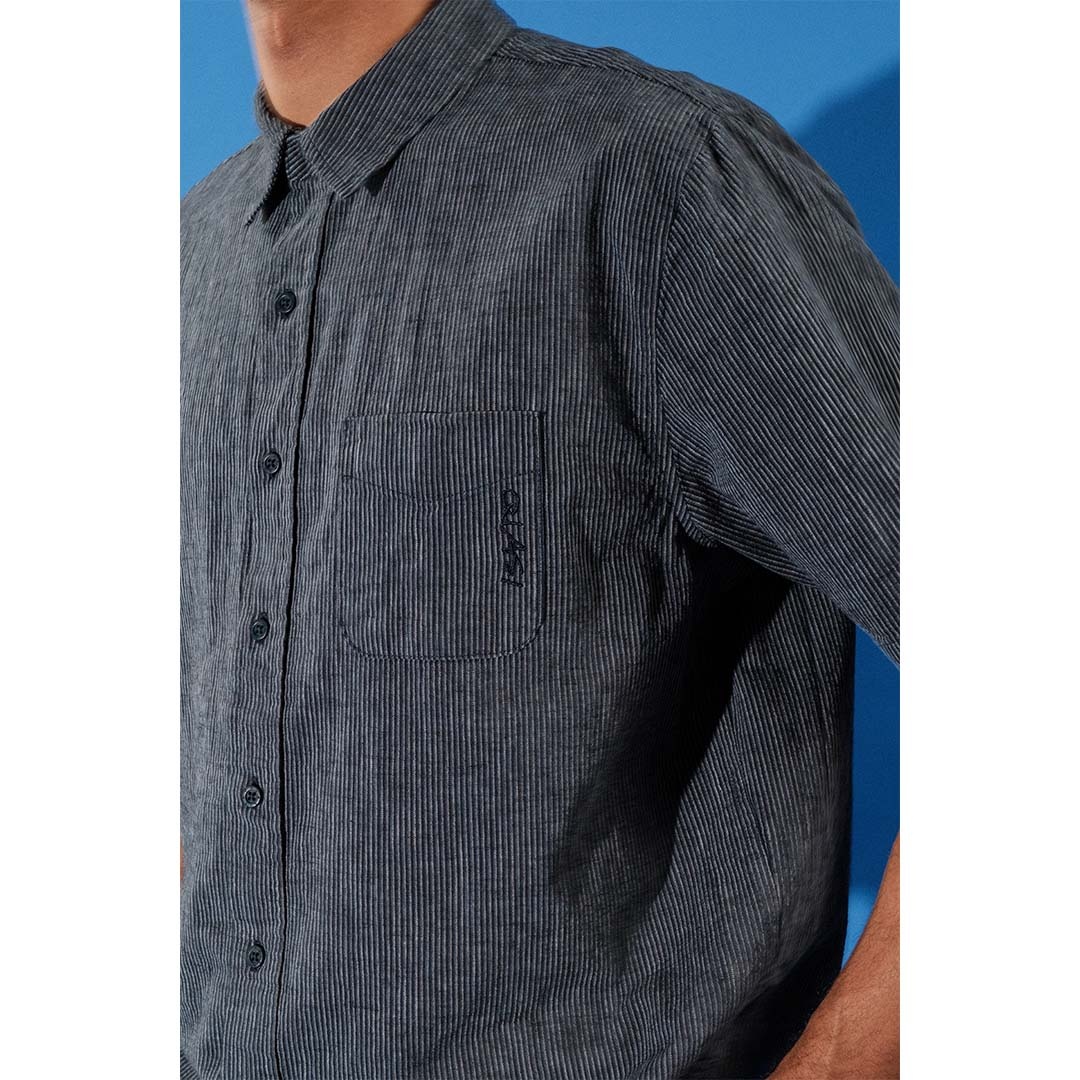 Quasi Skateboards Kalvin SS Button Up Navy
