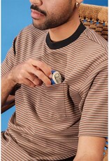 Quasi Skateboards ISO Striped Pocket Tee Brown