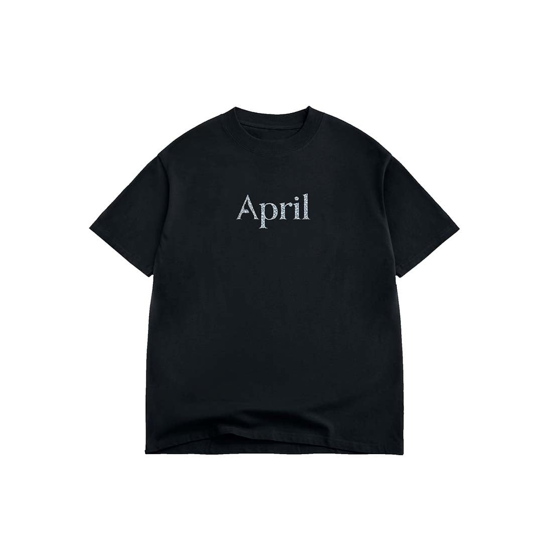 April Skateboards Rhinestone Tee Black