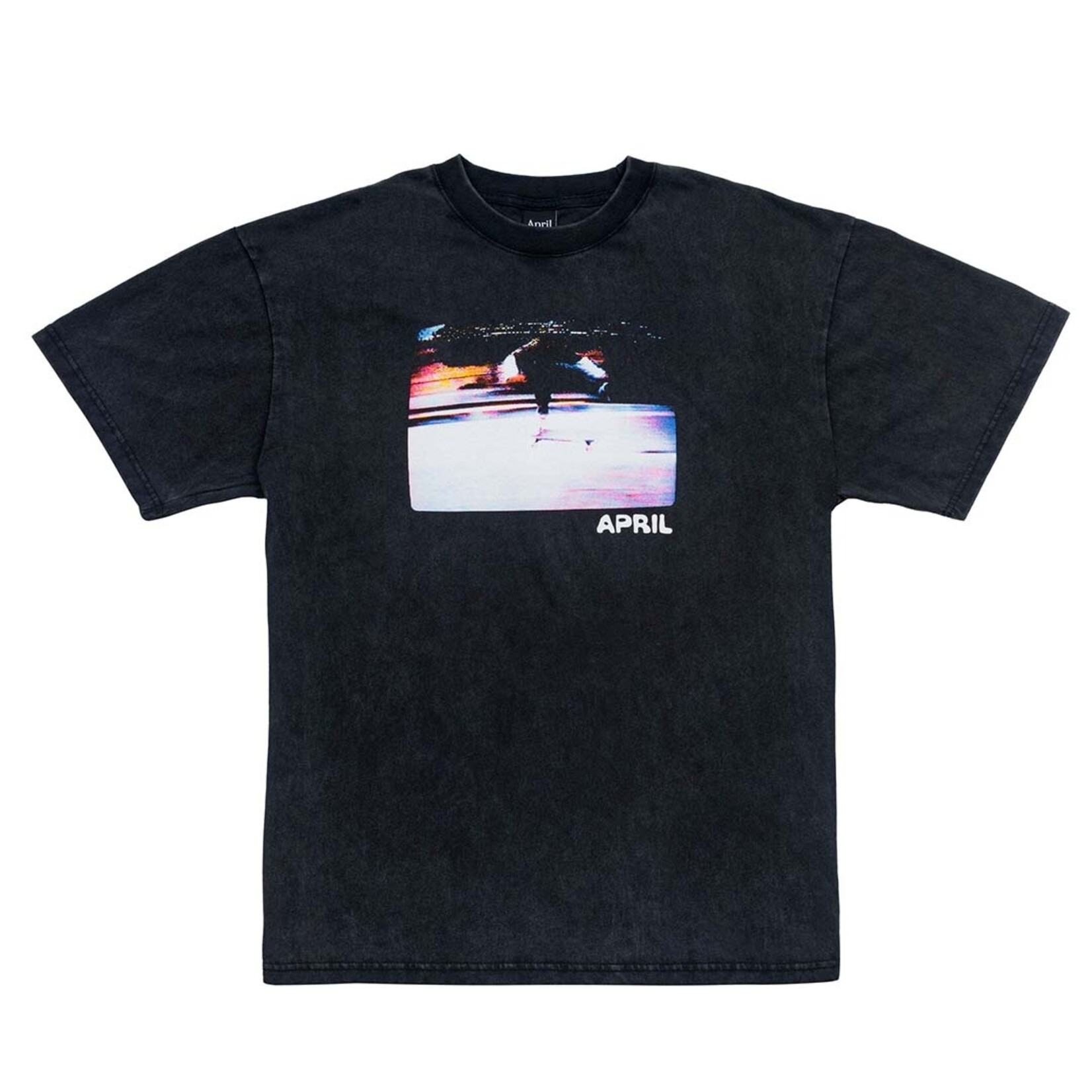 April Skateboards Guy 1990 Tee Vintage Black