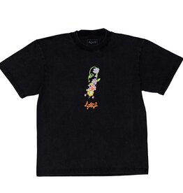 April Skateboards Flower by Ema Gaspar Tee Vintage Black