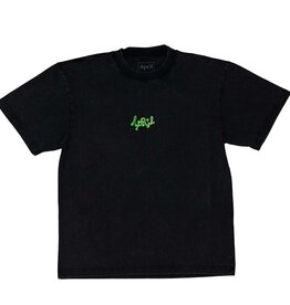 April Skateboards Mushroom by Ema Gaspar Tee Vintage Black