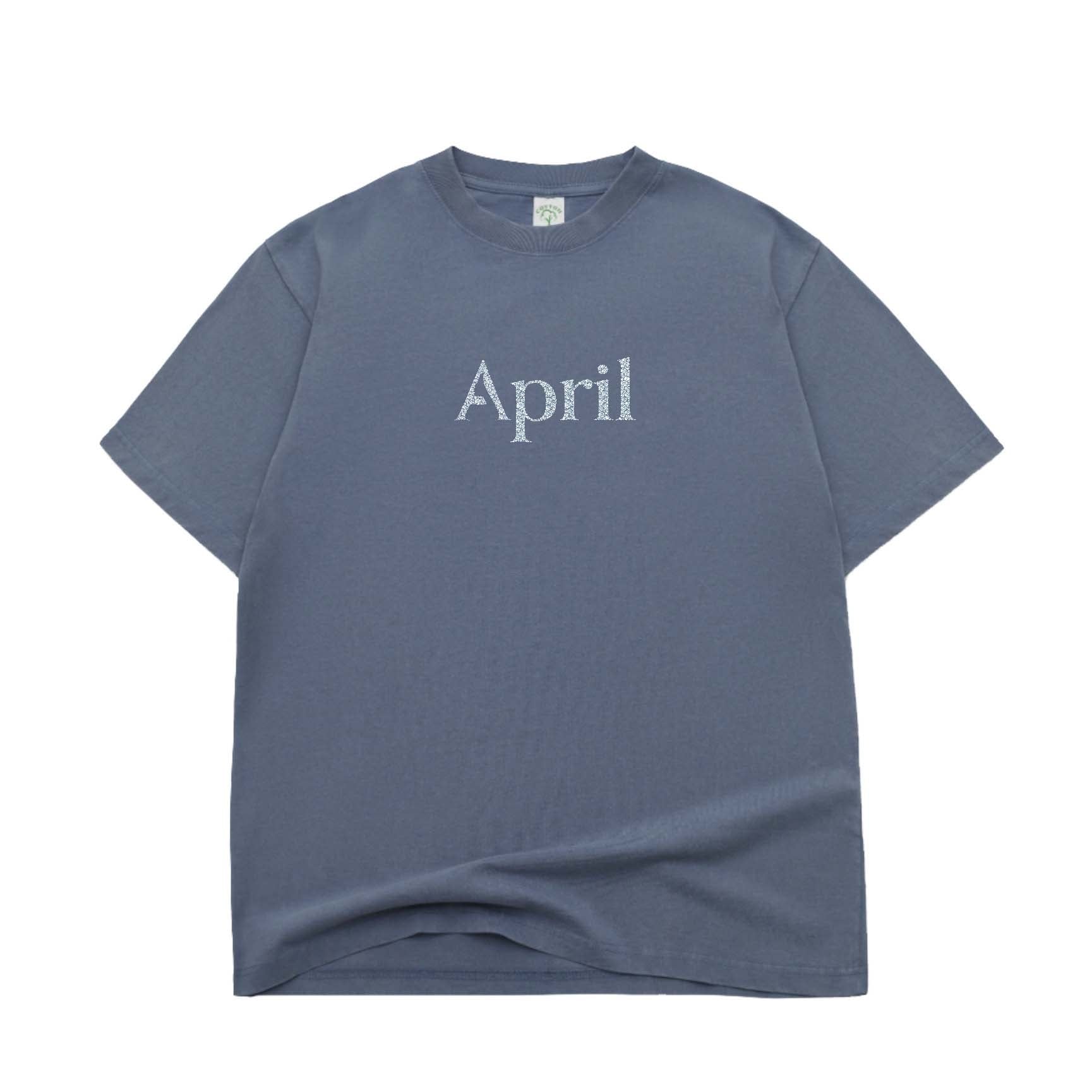 April Skateboards Rhinestone Tee Slate