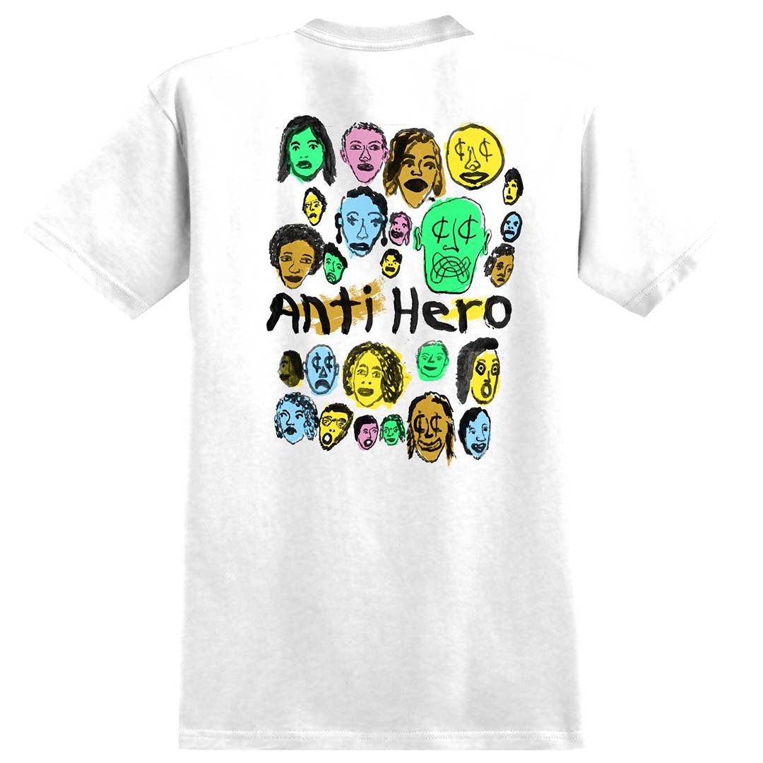 Anti Hero Expressions Bongo Tee White