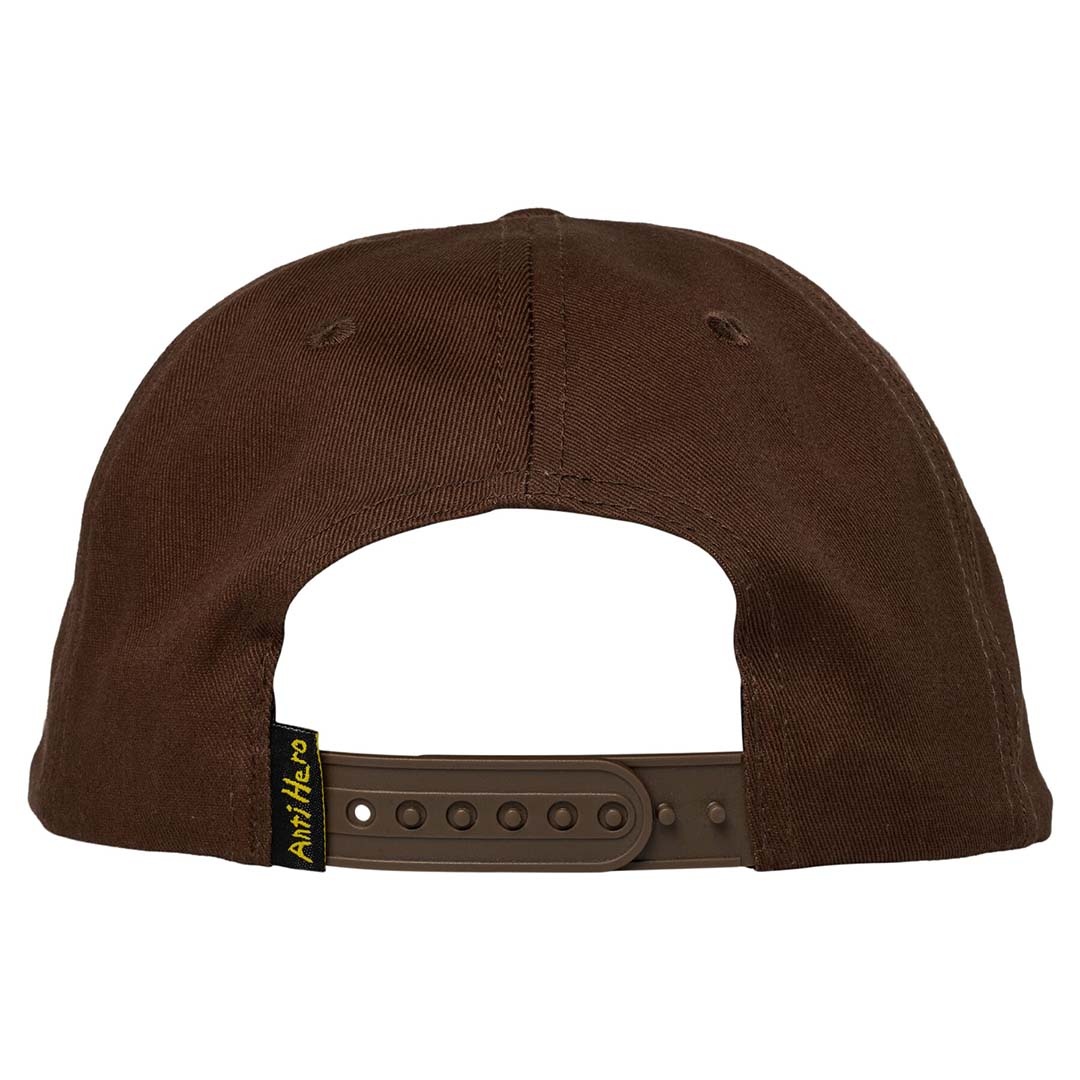 Anti Hero Expressions Snapback Hat Brown