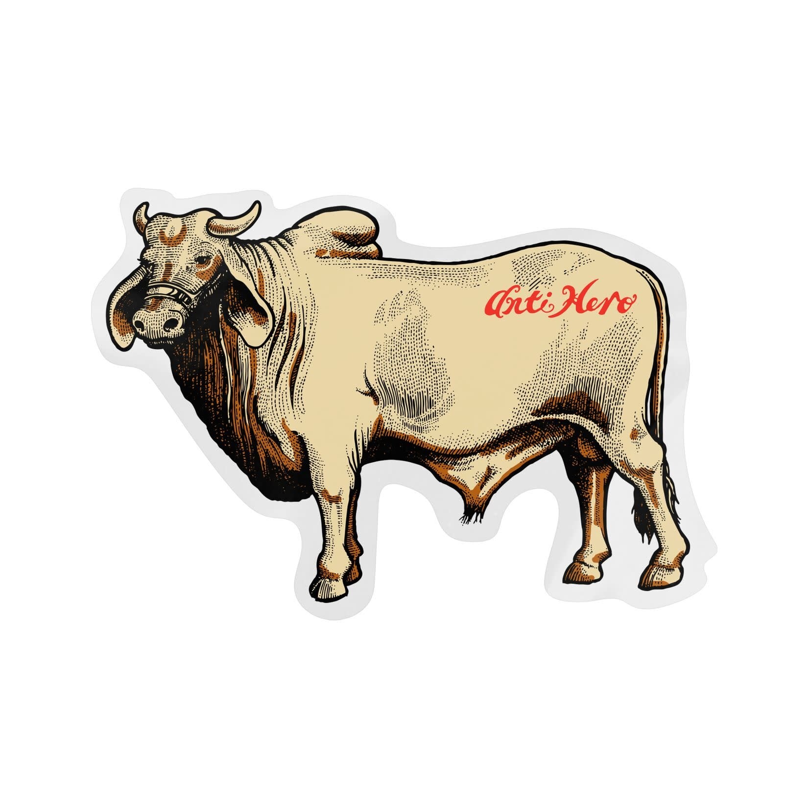 Anti Hero Antihero Cow Sticker 7"