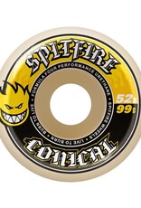 Spitfire Wheels Spitfire F4 99d Conical Yellow Print 52mm