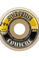 Spitfire Wheels Spitfire F4 99d Conical Yellow Print 53mm
