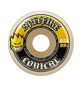 Spitfire Wheels Spitfire F4 99d Conical Yellow Print 53mm
