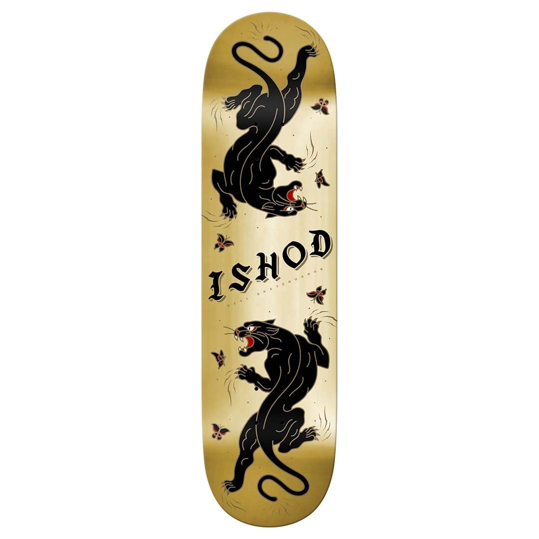 Real Skateboards DBX Ishod Cat Scratch - Twin Tail - Gold - 8.25"
