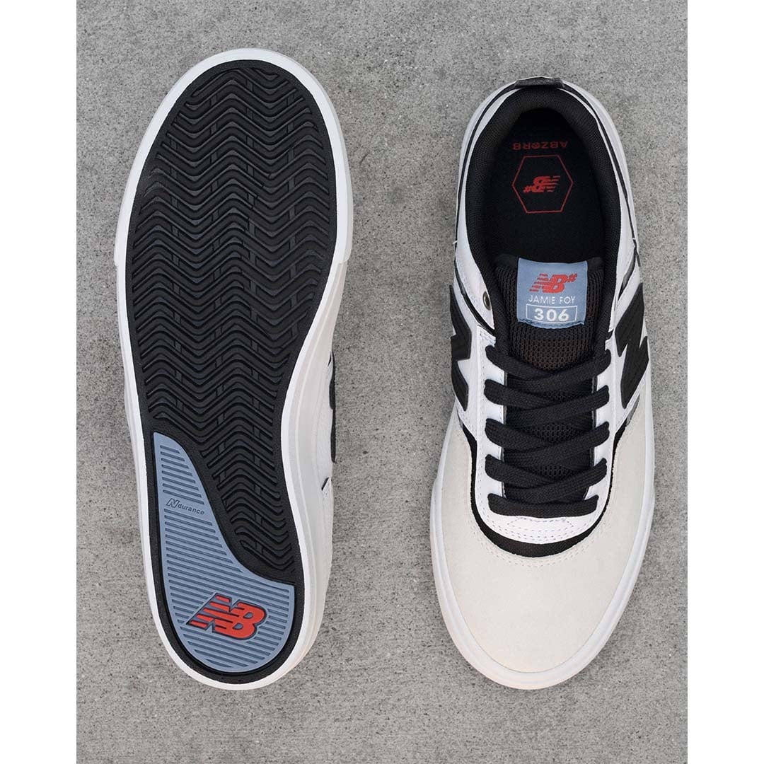 New Balance Numeric 306 Foy White/Black Suede