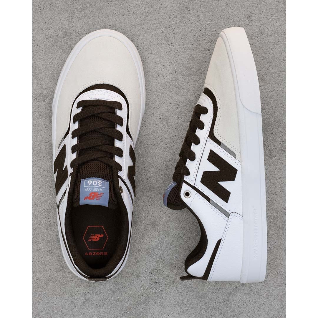 New Balance Numeric 306 Foy White/Black Suede