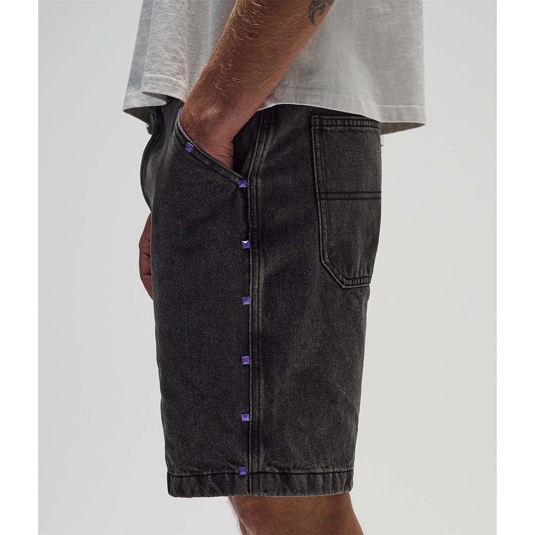 FORMER Studded Denim 21" Walkshort Black