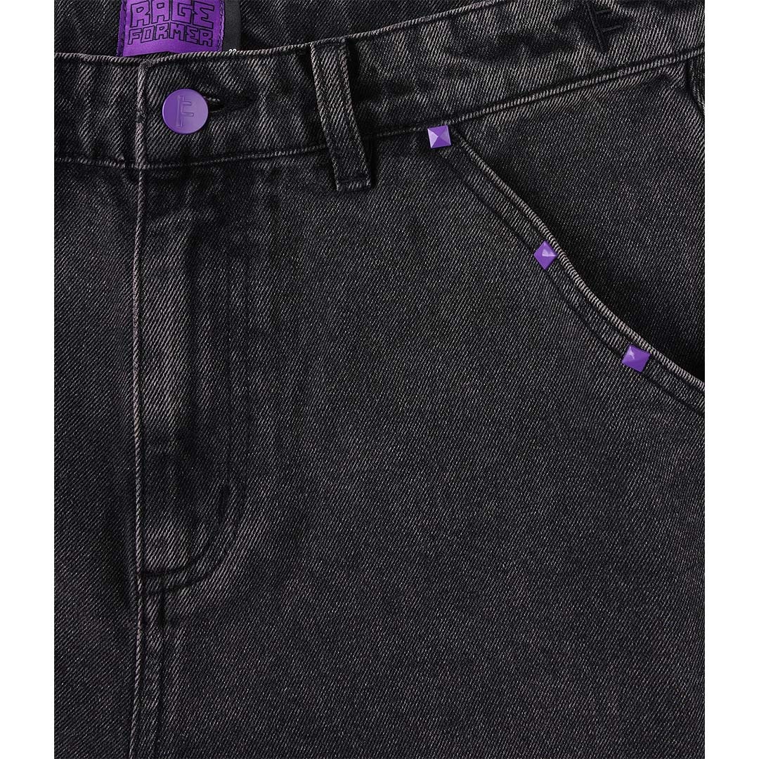 FORMER Studded Denim 21" Walkshort Black