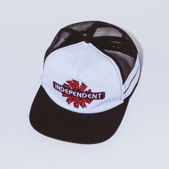 Fucking Awesome FA X Independent Spiral Logo Trucker White/Black