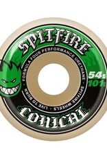 Spitfire Wheels Spitfire F4 101d Conical Green Print 54mm