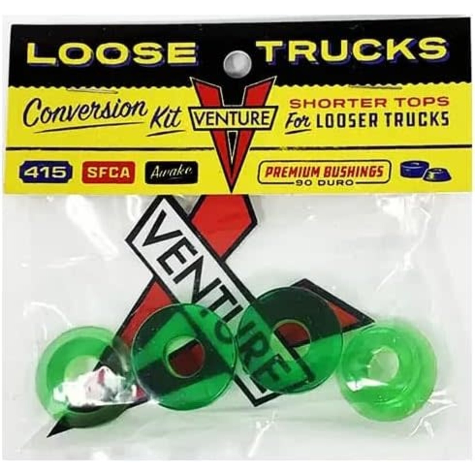 Venture Trucks Loose Trucks Conversion Kit 90a Green Bushings