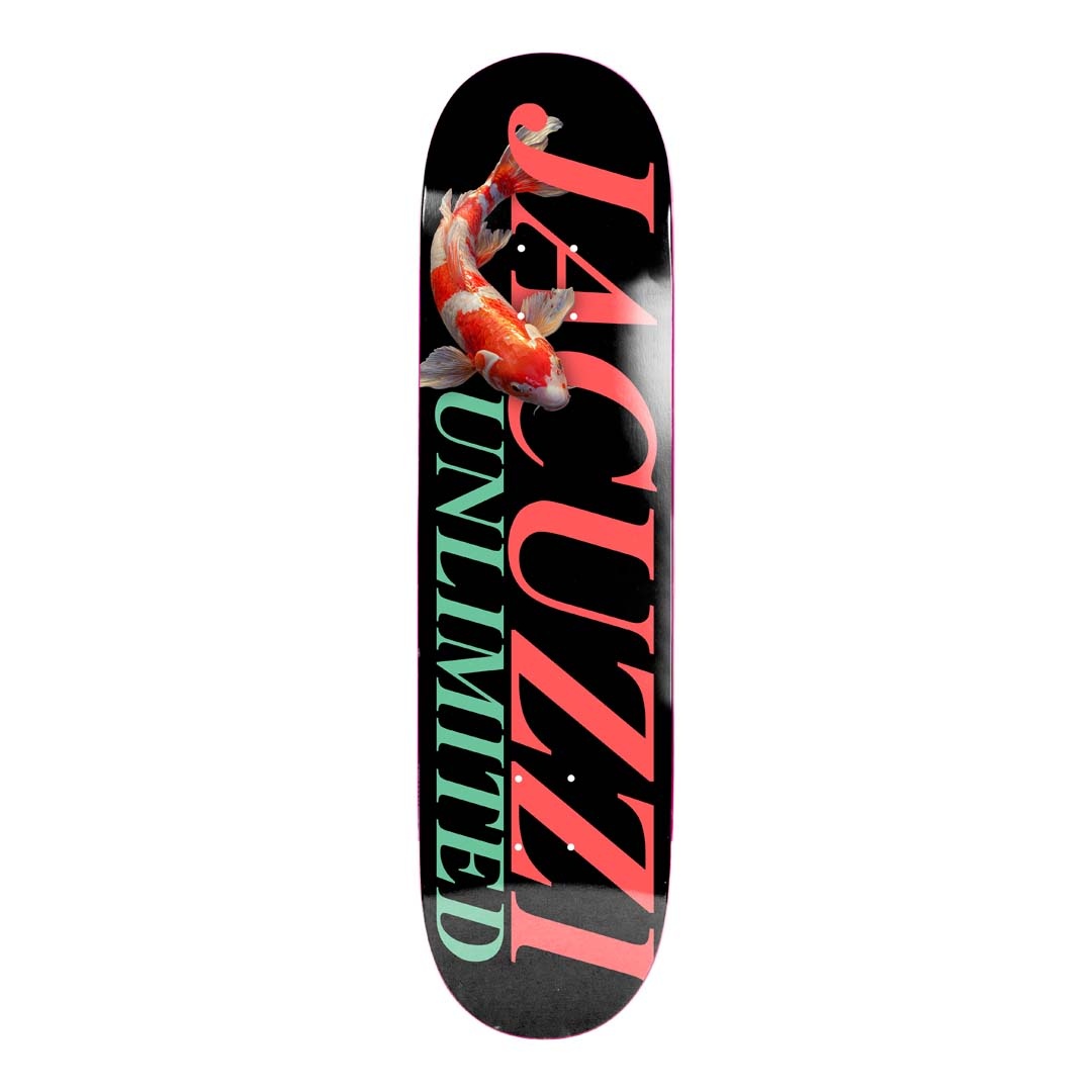 Jacuzzi Unlimited Koi Logo 7.75" Black